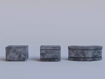 Stylized Ancient Buildings Architecture Pack  Low-poly 3D model