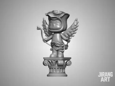 boy alone Valentine Day STL 3D Print Model  3D print model