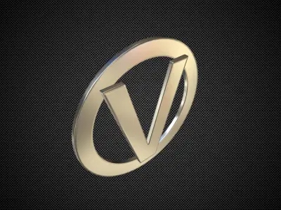 Vortex logo 3D model by 3dlogoman