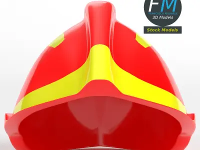 Helmet fire 3D model