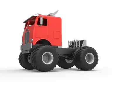 Destroyer 1 monster truck Scale 1 to 25 3D print model