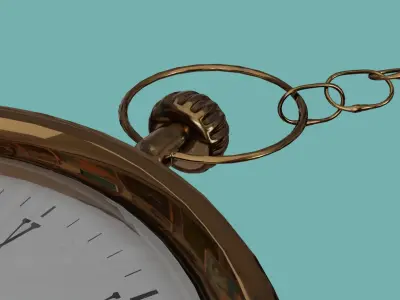 Antique Pocket Watch 3D model