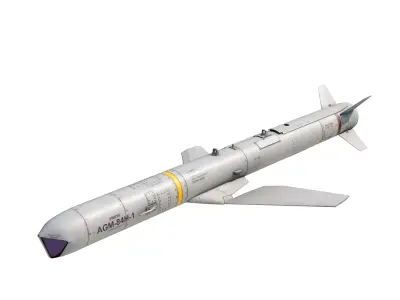 AGM-84H-K SLAMER Air-to-Ground missile 3D model