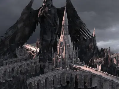 Narnia Fortress snow 4 3D model