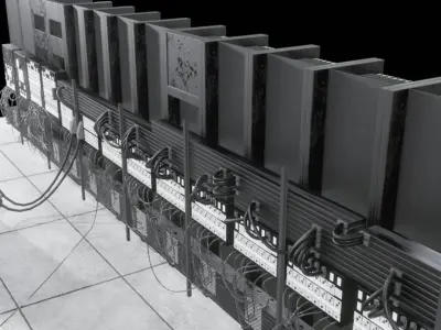 ENIAC first computer 3D model