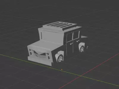 Low polly 3D print model