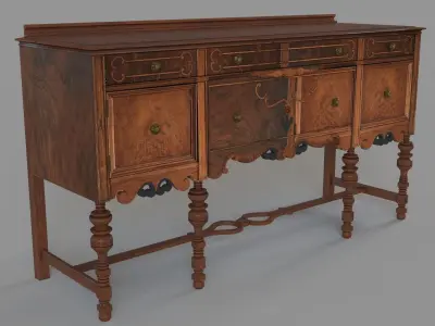 Antique Sideboard 3D model
