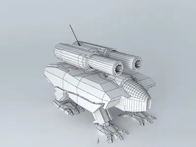 Heavy Assault robot KMU 88 Free 3D model