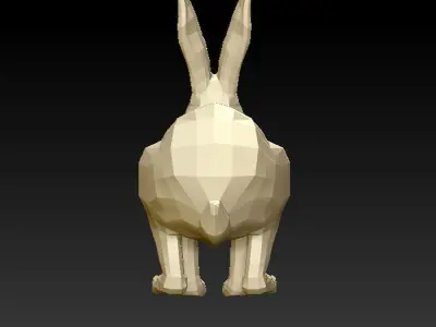 3D RABBIT LOWPOLY Low-poly 3D model