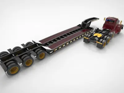Heavy-duty hauler 3D model