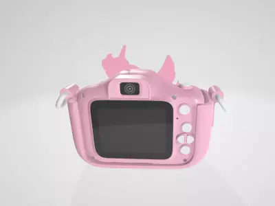 The Cutest Unicorn Digital Camera Low-poly 3D model