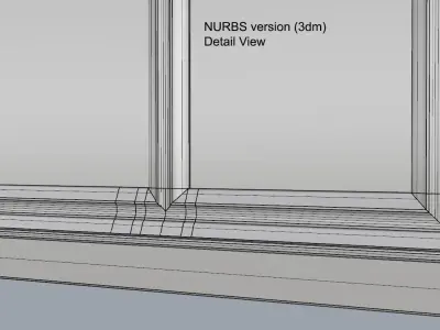 Small Square Window Free 3D model