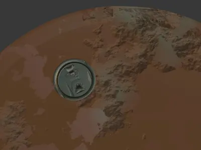rusty metal barrel 3D model