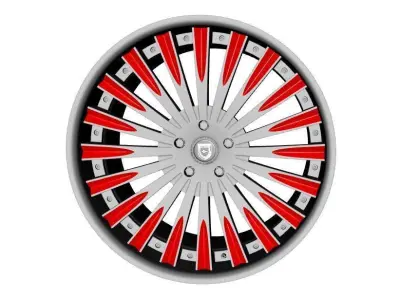 wheels lexani LF 734 3D model