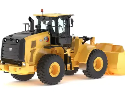 Wheel Loader Medium 966 3D model