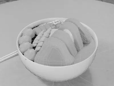 Pempek 3D model