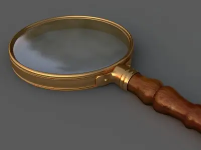 Magnifying glass 3D model