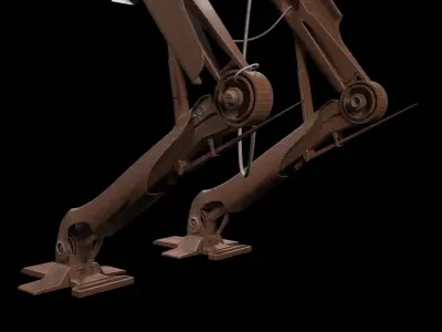 Long Legged Robot Low-poly 3D model