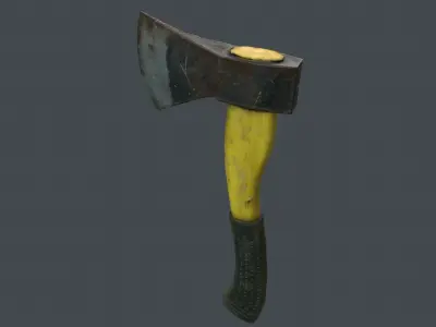 Low poly axe Low-poly 3D model purchase