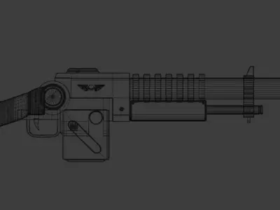 Lasgun Lucius    Warhammer 40k Free 3D model