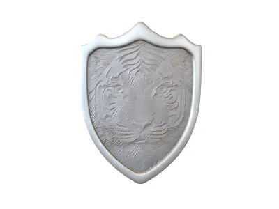 Tiger Shield v1 001 Low-poly 3D model