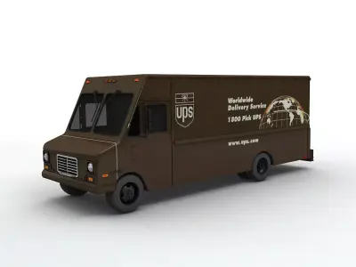 Delivery Truck UPS 3D model