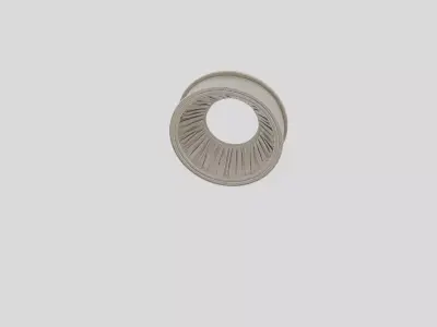 Industrial Factory Ventilation Duct Segment for 3D print 3D model