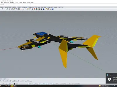 Orca Fighter for 3D 3D model