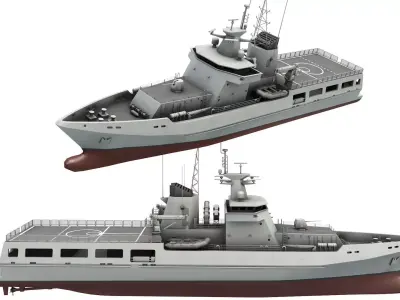 Arafura-class offshore patrol vessel 3D model