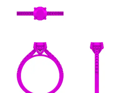 Ladies Ring Free 3D model purchase