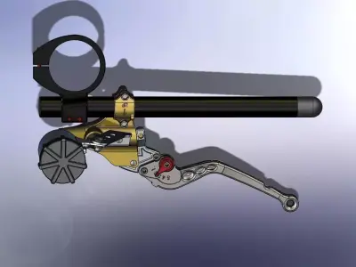 Clip-On hydraulic brake actuator Free 3D model