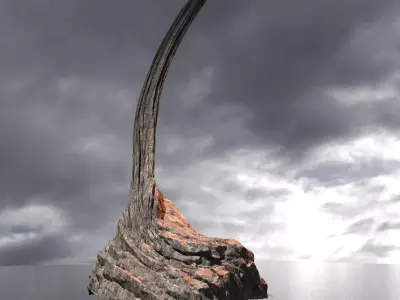 Ancient Raptor Rocks 1 3D model