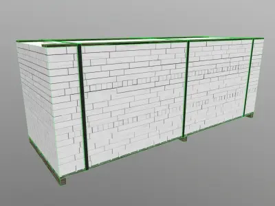 Wood Package  Low-poly 3D model