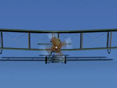 Airco DH-4 V04 US Air Mail 3D model