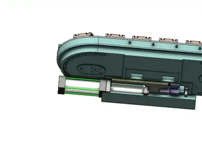 ARC Curved Linear Guide - Circular Conveyor Line Track System 3D model