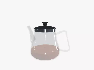 Teapot Low-poly 3D model
