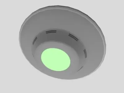 Alien spaceship 3D model purchase