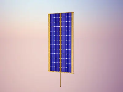 Solar panel for space stations  Free 3D model