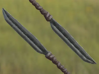 Knife Mark III Low-poly 3D model