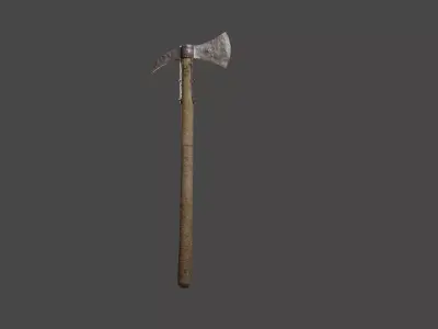 Battle axe  Free low-poly 3D model