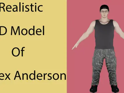 Alex Henderson Low-poly 3D model