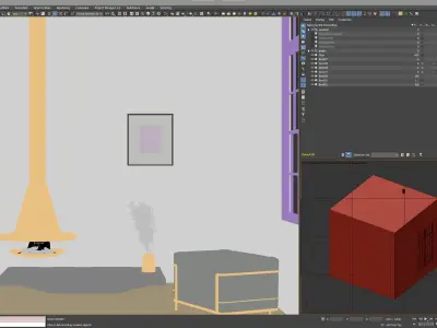 3d Model Only -  Instagram Style Interior Design Free 3D model
