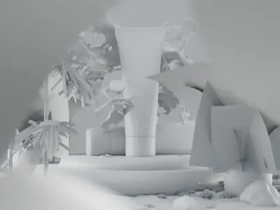 Face Wash Product 3D Model Tube 3D model