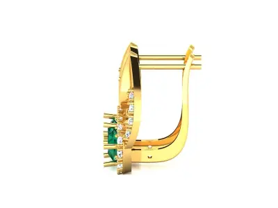 Women Earrings 3dm STL OBJ FBX Render Details 3D print model