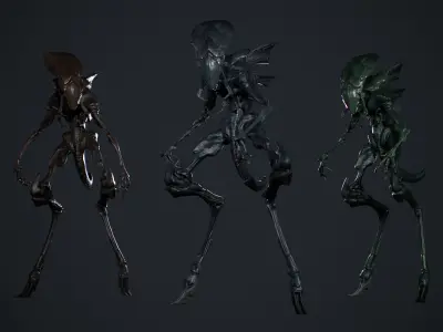 Monster Insect Low-poly 3D model