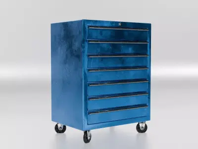 workshop drawer Low-poly 3D model