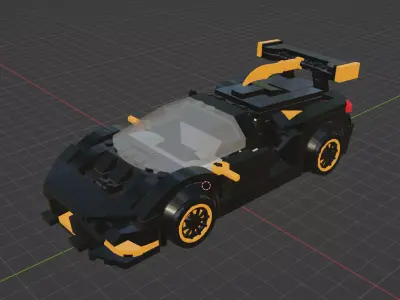 MocBricks3D - Lambo Huracan 3D print model purchase