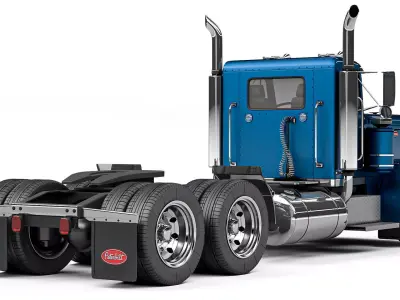 Peterbilt 359 Day Cab 1984 3D model
