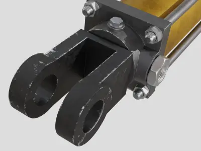 Hydraulic Cylinder 3D model by wh1t3h4ck5