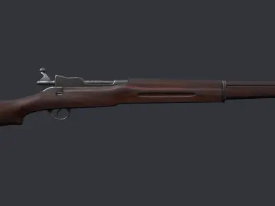 M1917 Enfield Low-poly 3D model